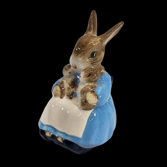 KSD Royal Albert Beatrix Potter Mrs. Rabbit & Bunnies 1976 Porcelain Figurine - Picture 1 of 7